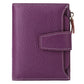 Genuine Leather Women's Wallet Short RFID Blocking Purse with Zipper