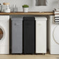 65L Laundry Basket with Wheels Lid Handle Foldable Dirty Clothes Basket for Home Dorm