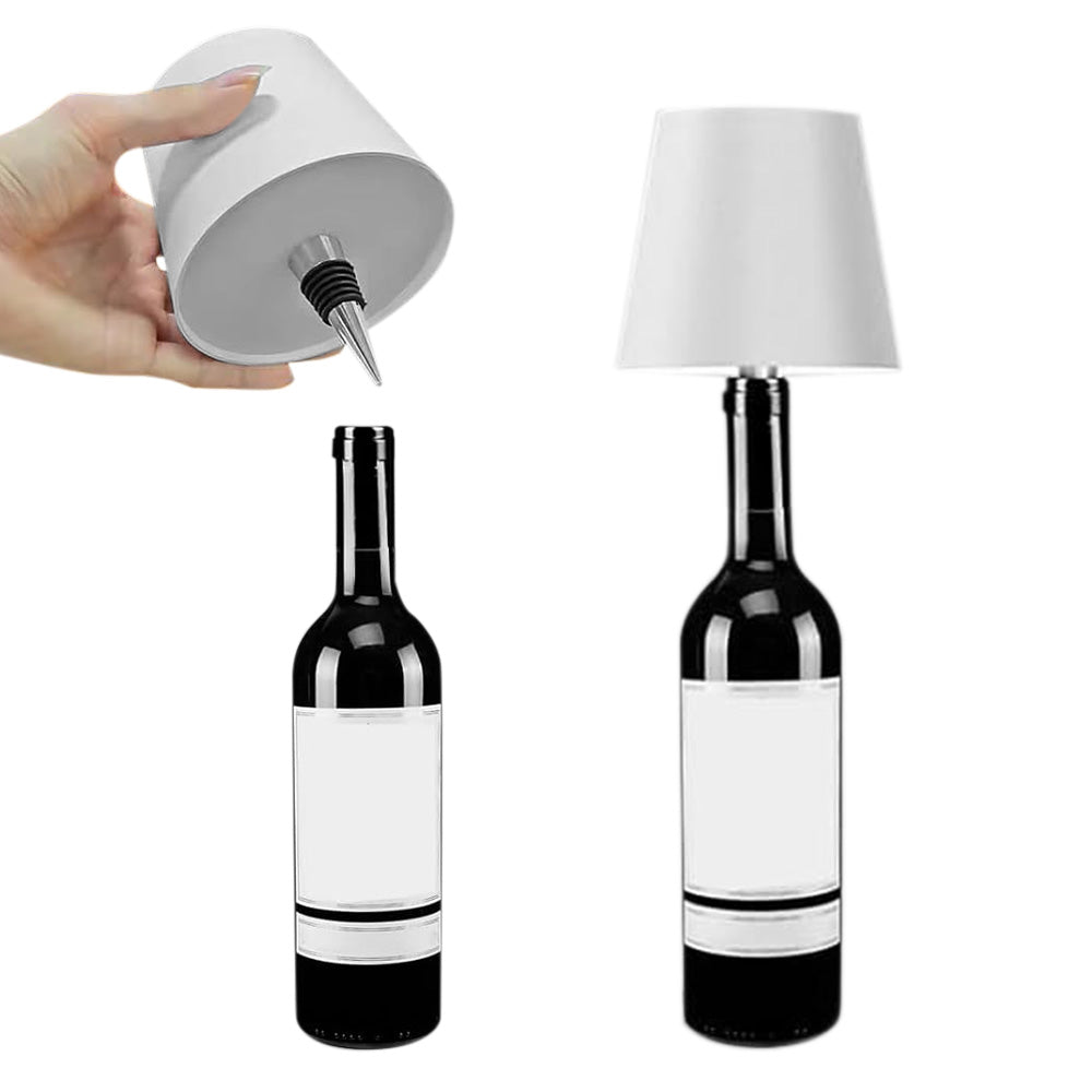 3 Colors Stepless Dimming Wine Bottle Lamp USB Charging LED Wine Bottle Lamp