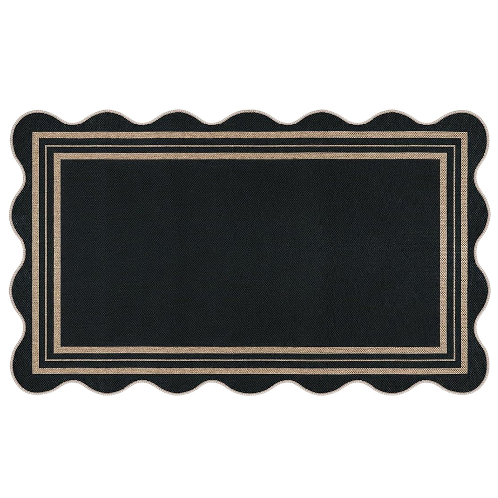 Vintage Low Pile Rug Washable Mat for Living Room Bedroom-Style 2