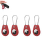 4Pcs AirTag Protective Cases with Keychain for Luggage