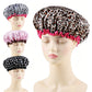 4 Pack Shower Caps Reusable Bathroom Hair Cover for Women Elastic Waterproof