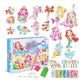 DIY Mermaid Rhinestone Painting Keychain Kits Unicorn Christmas Rhinestone Painting Kit Christmas Tree Hanging Ornaments