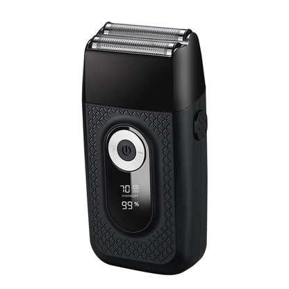 Rechargeable Electric Razor Double Floating Blade With LED Display