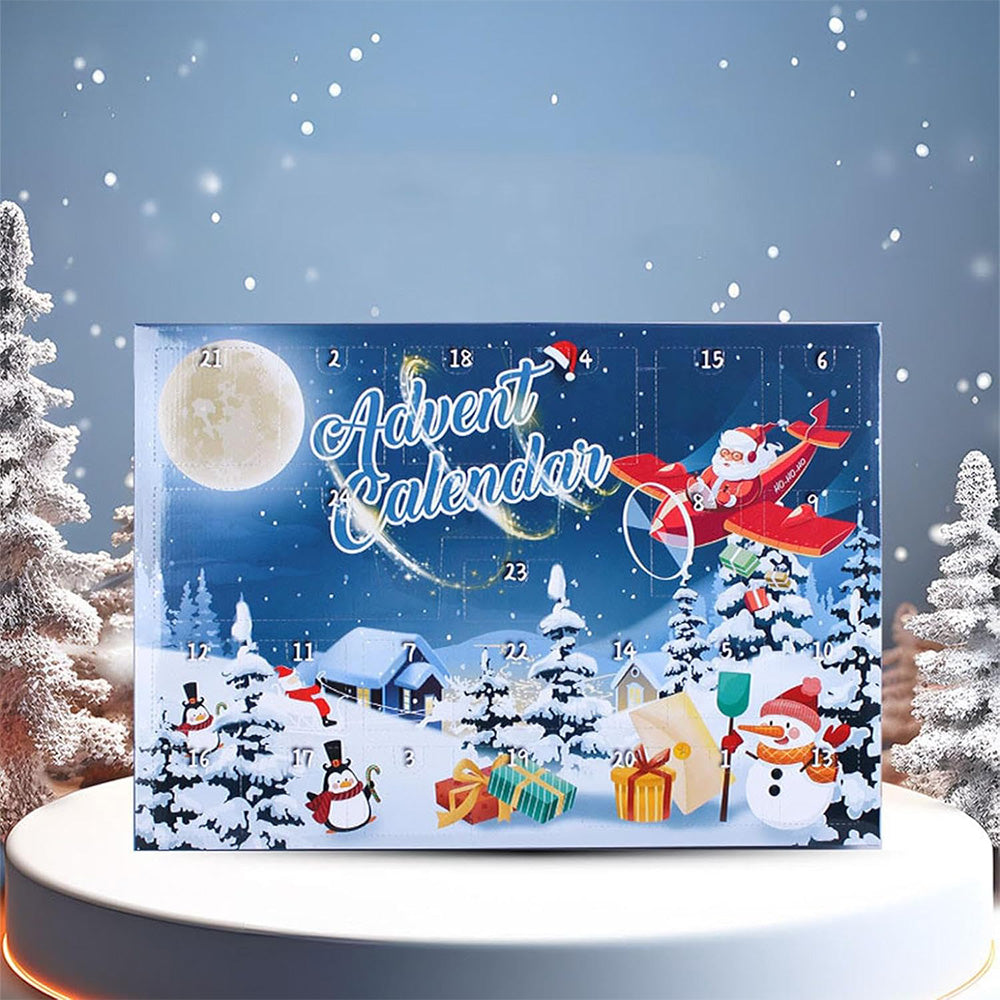 Christmas Calendar 24 Days of Wooden Brain Teaser Puzzles Toys Kit