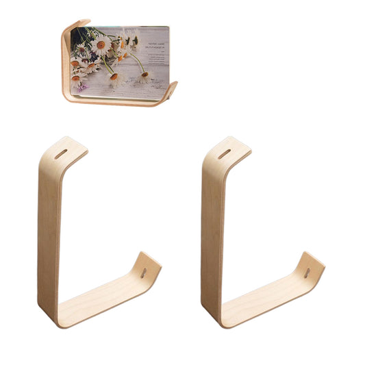 2Pcs Transparent Acrylic Wooden Photo Frame