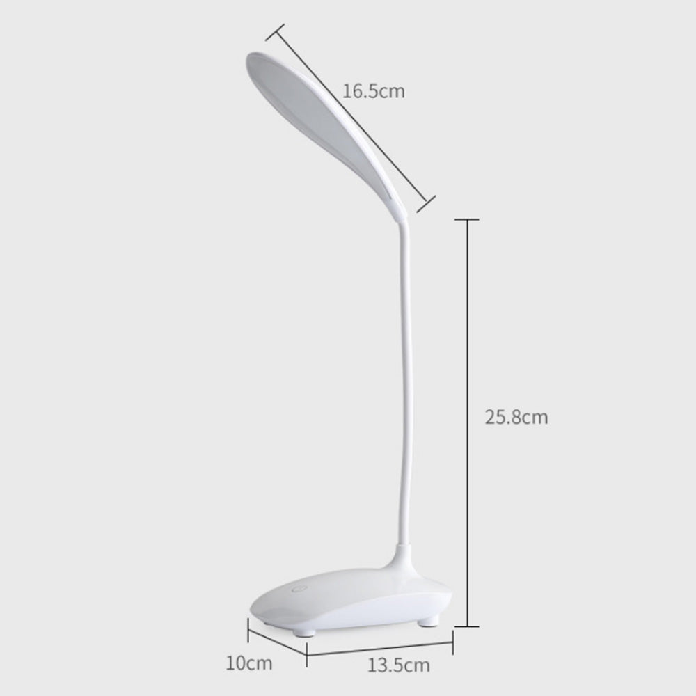 2Pcs LED Touch Table Light Flexible Desk Lamp Reading Lamp with 3 Levels Brightness