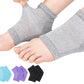 5 Pairs Toeless Gel Heel Socks Foot Skin Care Protector For Dry Cracked Feet