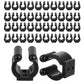 40 PCS Fishing Pole Rod Holder Clips Wall Mounted Rod Rack for Pool Cue