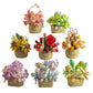 8PCS Flower Building Blocks Set Mini Potted Plants and Succulents Toys