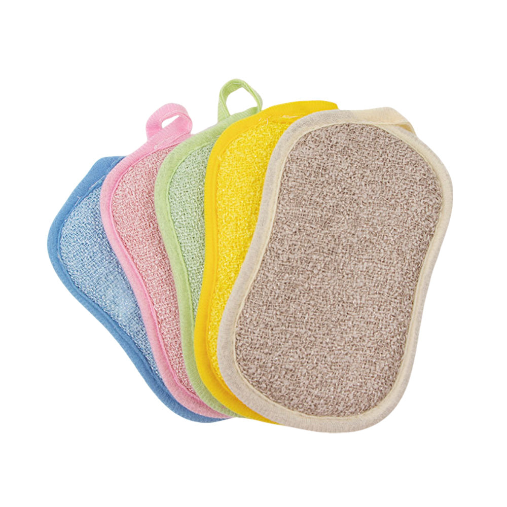 5Pcs Dish Sponge Kitchen Double Sided Sponges Scrub to Remove Stubborn Stains