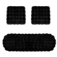 3Pcs Faux Fur Plush Seat Cushion Set Non Slip Seat Protector for Winter