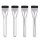 4 Pack Flat Foundation Brush Straight Head Makeup Brush for Liquid Foundation Face Mask