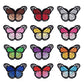 Butterfly Embroidery Patches Iron on Sew on Colorful Butterfly Patches for Clothes Bags Hats