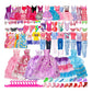 50Pcs Random Color DIY Doll Clothes and Accessories Gift Set for Girls