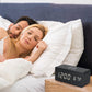 Wooden Digital Alarm Clock with Wireless Charger