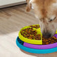 Three-Color Rotating Slow Feeder Bowl Interactive Dog Feeder for Medium and Large Dogs