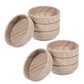 8 Piece Plastic Furniture Leg Cups with Felt Pads for Tables and Chairs