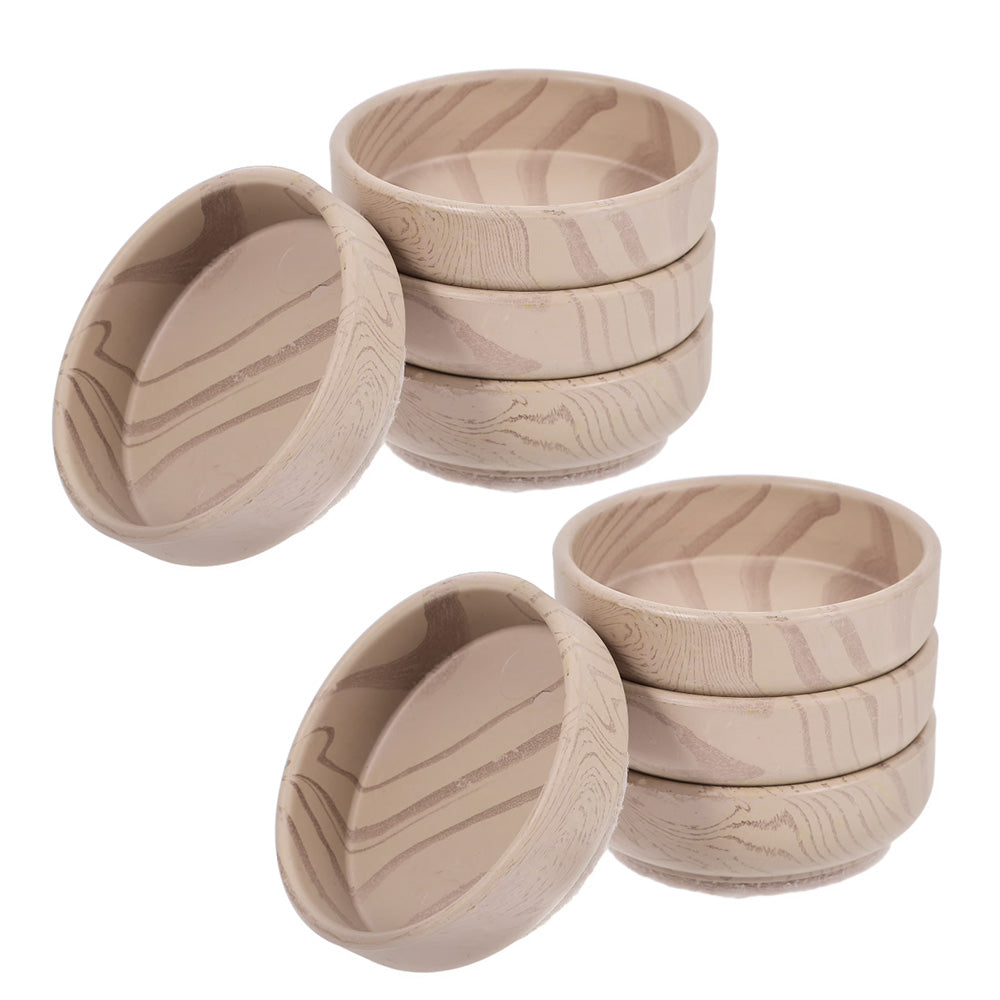 8 Piece Plastic Furniture Leg Cups with Felt Pads for Tables and Chairs