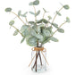 Realistic Artificial Eucalyptus Plant 3-Branch Faux Water Decorative Leaves