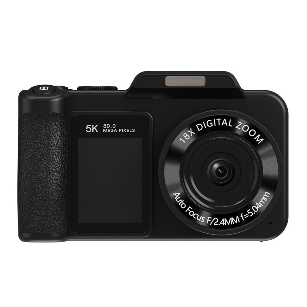 5K Dual Screen Digital Camera 80MP 18X Zoom Autofocus Video Camera