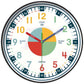 30.5CM Learning Clock for Kids Multicoloured Telling Time Teaching Clock