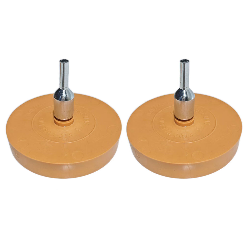 2 Pack Car Decal Remover Wheel Rubber Eraser Wheel for Drill 88mm
