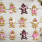 12PCS Gingerbread Man Christmas Decoration For Tree Hanging Pendant For Christmas Tree