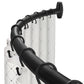 Curved Shower Curtain Rod Stainless Steel Shower Rods for Bathroom Bathtub