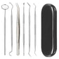 Professional Dental Tool Kit 6 Piece Stainless Steel Oral Care Set