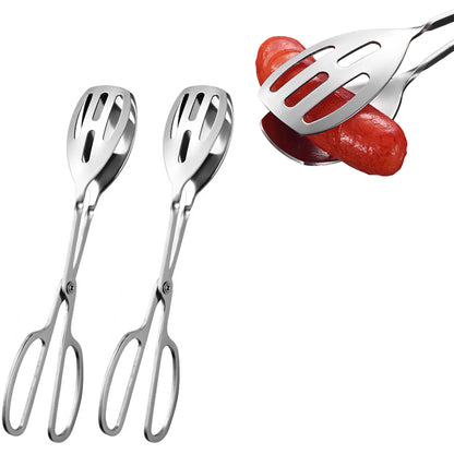 2 Pack Serving Tongs for Cooking Buffet Party Catering Food Serving Cake Tongs
