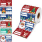 240PCS Christmas Gift Tags Cartoon Christmas Decorations For Wrapping Paper