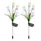 2pcs 6-Heads or 8 Heads Solar Jellyfish Stake Lights Outdoor Garden Path Decor Lights