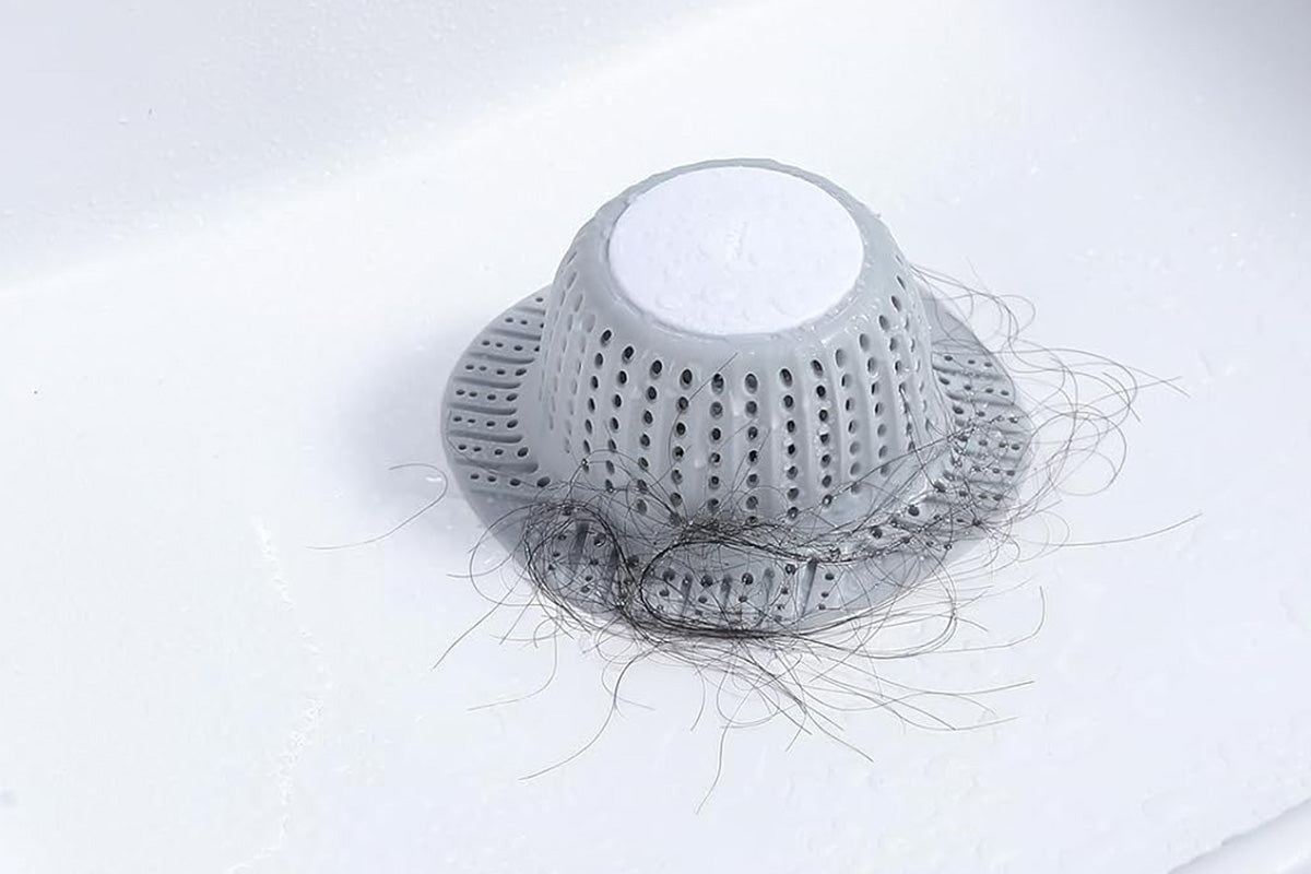 Bathtub Drain Hair Catcher Silicone Shower Hair Catcher for Pop Up and Regular Drains