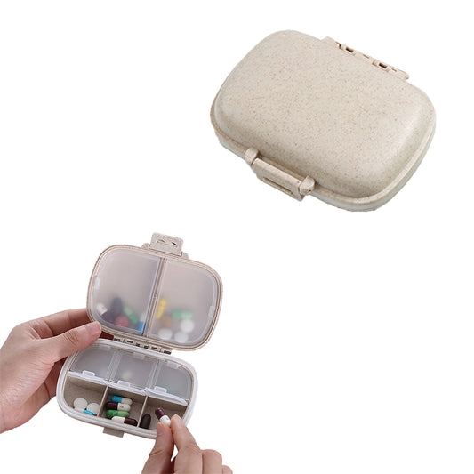 2Pcs Travel Pill Box Medicine Dispenser Box