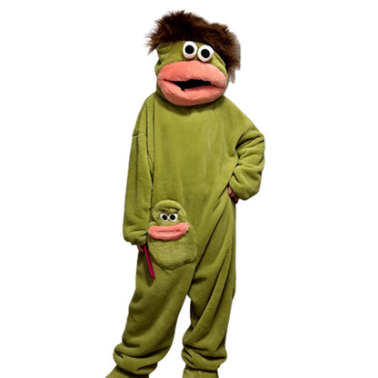 Monster Onesie Big Mouth Monster Onesie Soft Plush Loungewear for Sleeping-Style 1