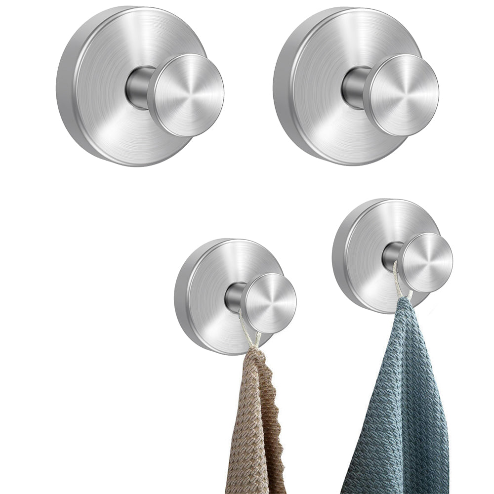 2Pcs Strong Vacuum Suction Cup Hook Shower Towel Holder Hooks
