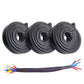 3PCS PET Braided Cable Sleeving Expandable Wire Sheathing for Cable Protection