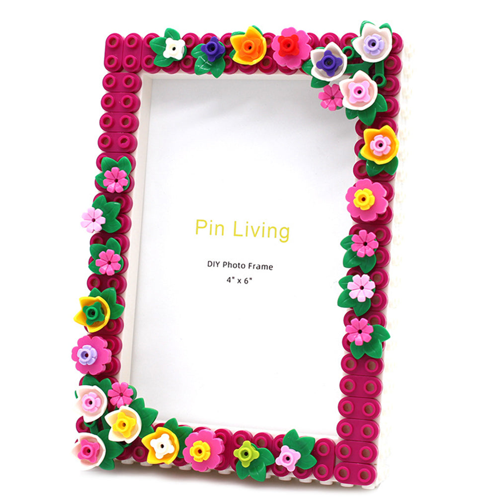 DIY Building Block Photo Frame Tabletop Decoration