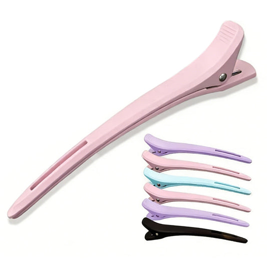 Non-Slip Plastic Sectioning Hair Clips for Salon Styling