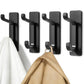 4 Pack Stainless Steel Double Adhesive Hooks with 3kg Capacity