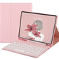 Bluetooth Touchpad for Samsung Galaxy Tab A9 / A9 Plus Detachable Keyboard-Pink