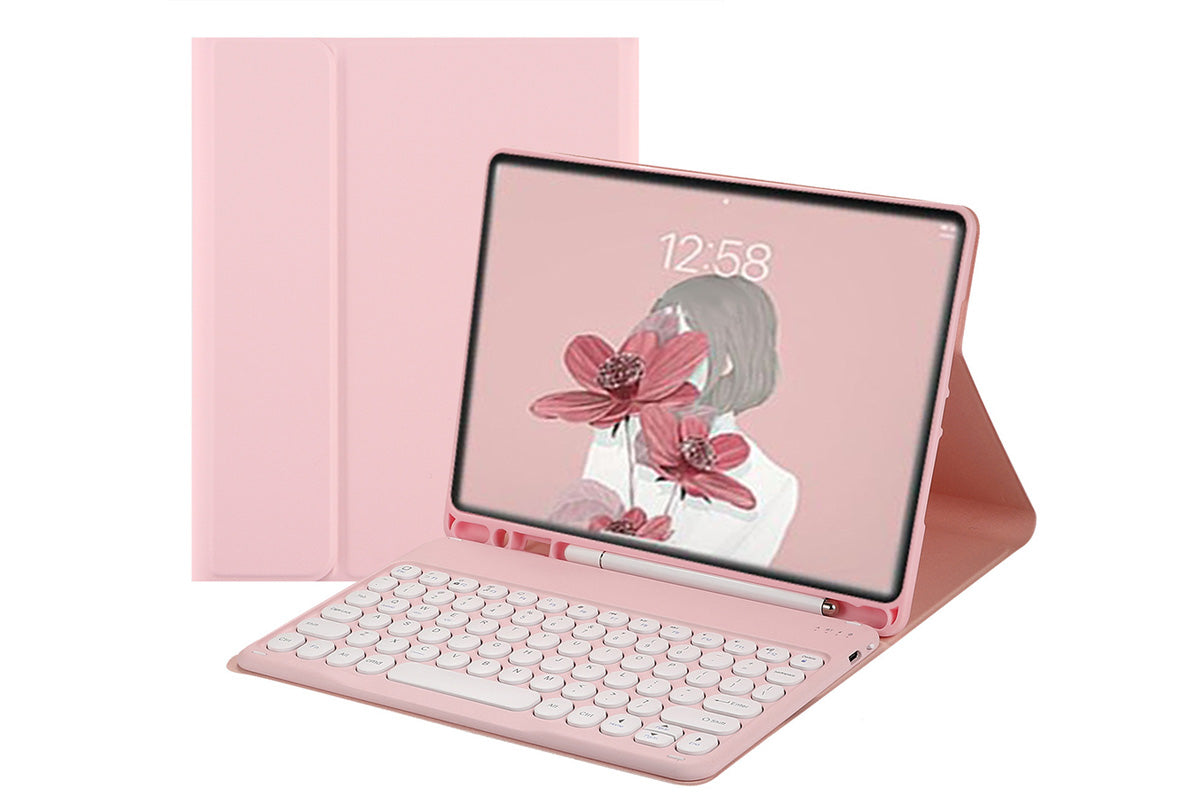 Bluetooth Touchpad for Samsung Galaxy Tab A9 / A9 Plus Detachable Keyboard-Pink