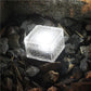 2Pcs Solar LED Ice Cube Floor Tile Ground Lamp Lawn Lamp
