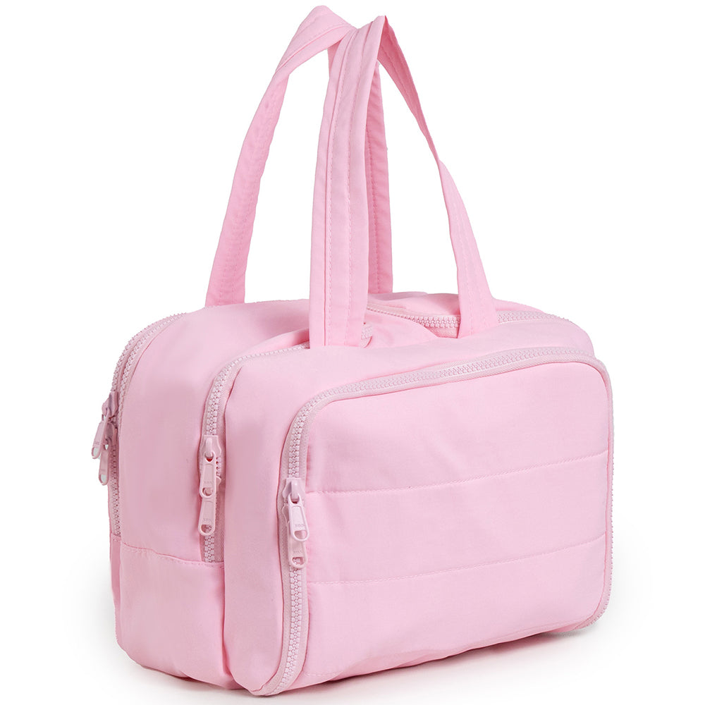 30x18.5x21CM Travel Toiletry Bag Wide-Open Makeup Storage Bag