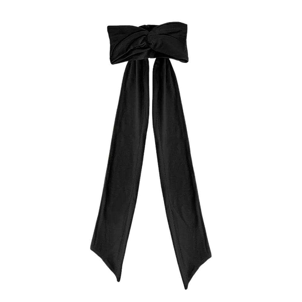 Bow Shaped Heatless Curling Headband with Flexible Styling Wires