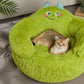 Green Monster Anti-Anxiety Plush Bed for Small Pets