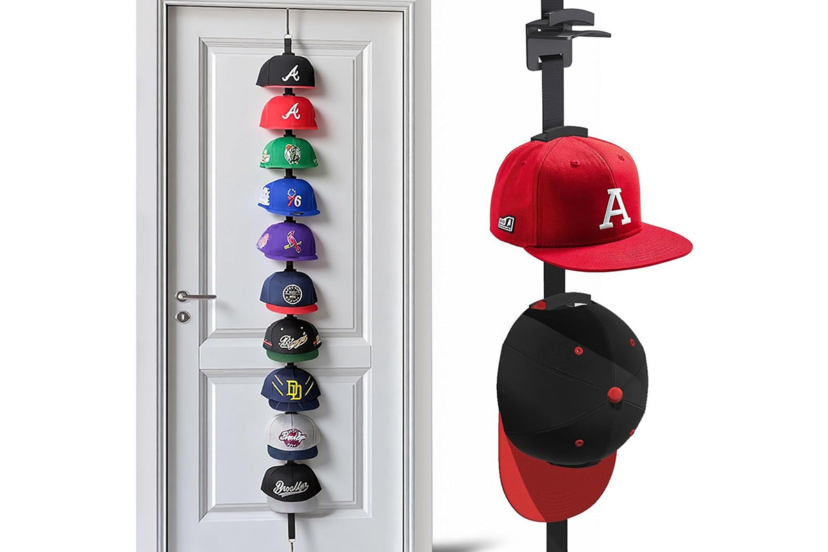 Two-Way Hanging Caps Rack Hat Storage Organizer For Baseball Caps