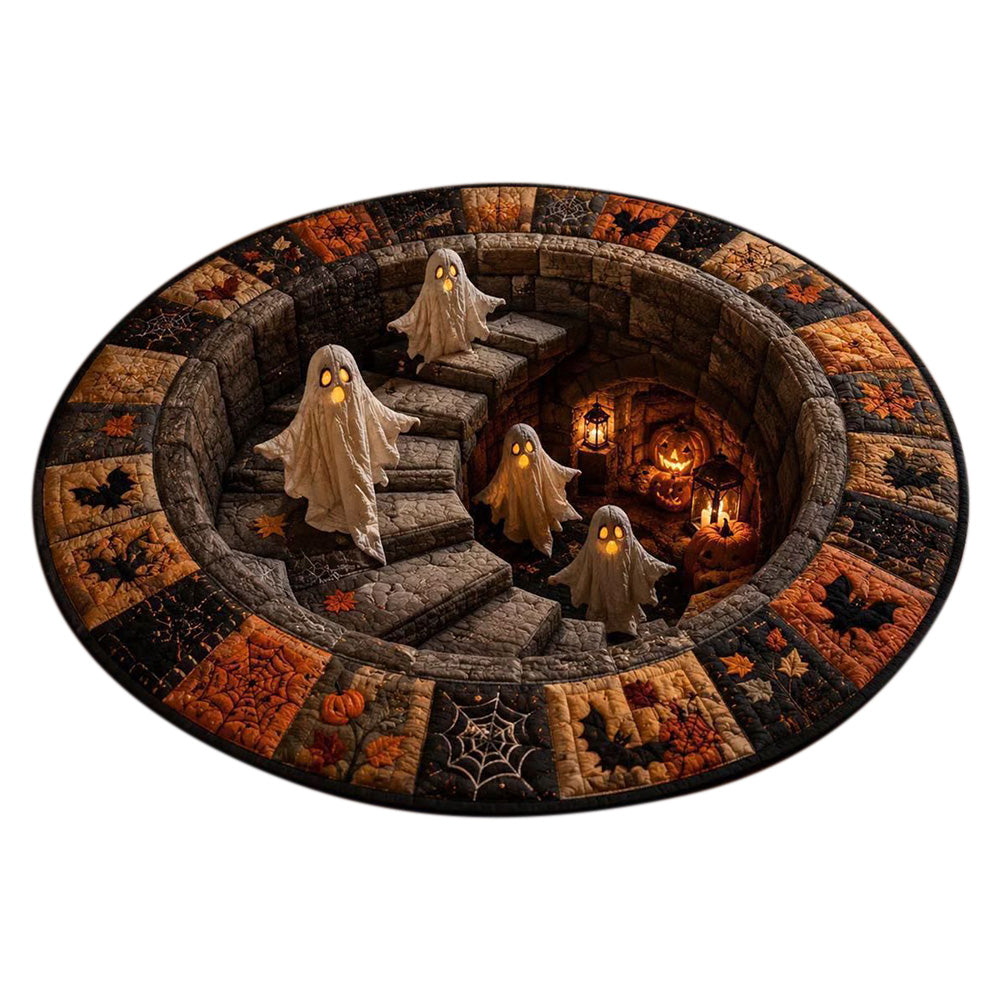 3D Round Non Slip Soft Halloween Rug for Living Room Bedroom-Style 1