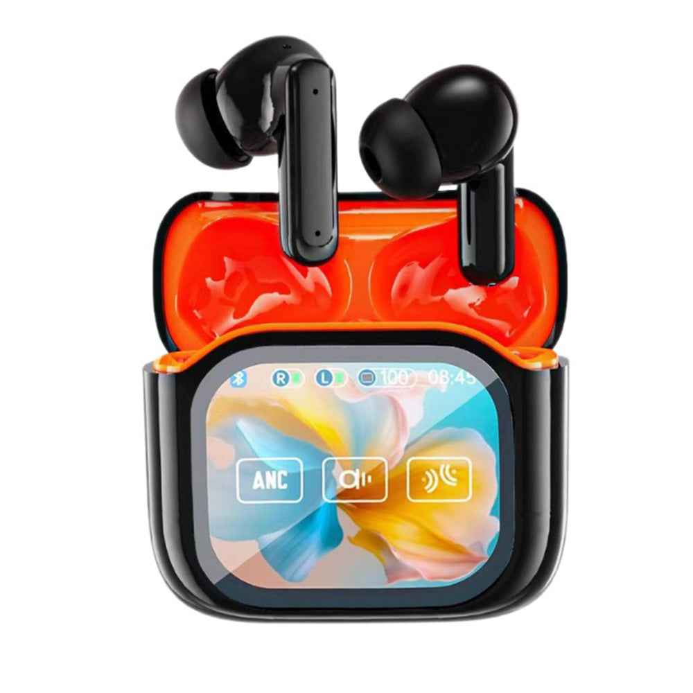 Wireless Bluetooth 5.4 AI Translation Earbuds with LCD Touchscreen Real Time 150 Languages